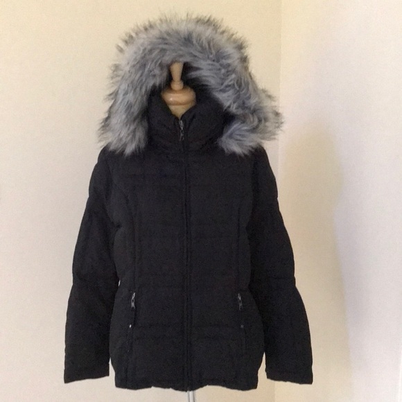 1 Madison Jackets & Blazers - 1 MADISON Size XL black fleece lined luxe outerwear with faux fur